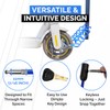 DocksLocks Coiled Security Cable with Key Lock (5’, 10’, 15’,