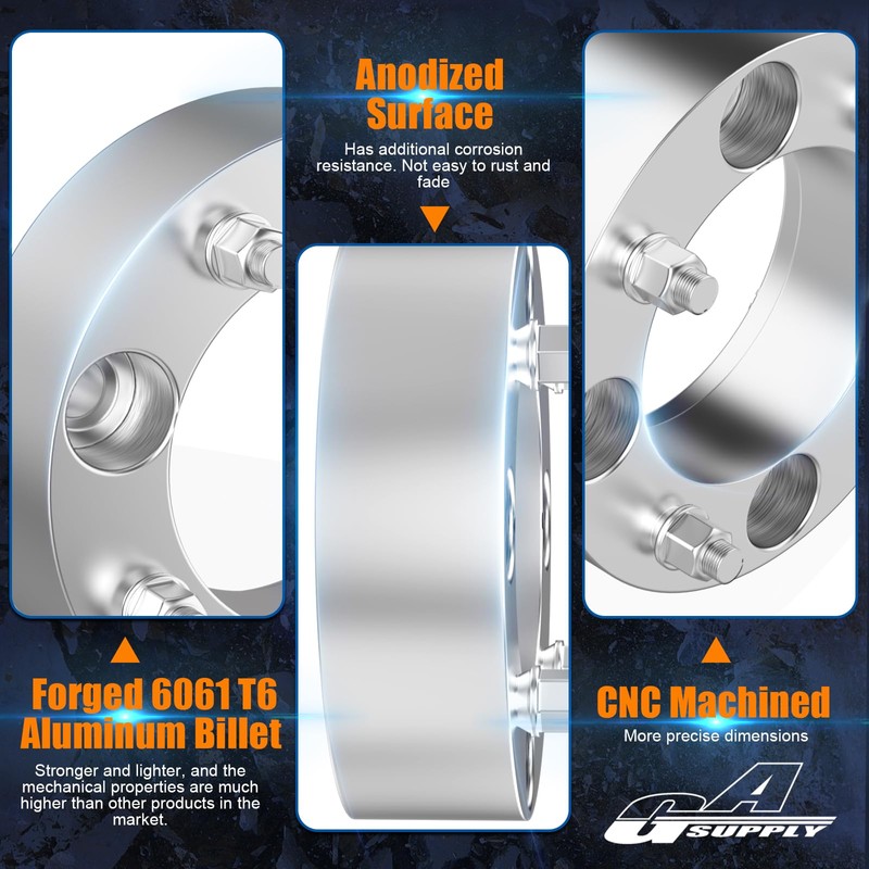 GAsupply 2" 4x137 ATV Wheel Spacers 12x1.5 Studs Fit for