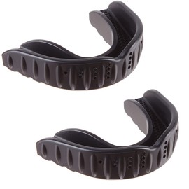 Mouth Guard Boxing, Sports Mouthguard Rugby with Mouthguard Case, Suitable for Boxing,Football, Rugby,Lacrosse, Hockey, Basketball, for Adults(Age11+) (2 Pack Black)