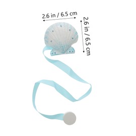 CORHAD 2pcs Light Blue Magnetic Curtain Buckles Sea Style Drapery Tiebacks for Home Hotel Living Bedroom Study Decor Easy to Use Wraps Firmly Convenient Storage