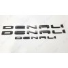 GMC 3pc Matte Black Door Rear DENALI Emblems Letters 2021-2023