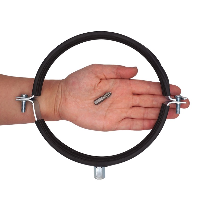 SKIR'CO Pipe Holder with Rubber Lining for 150 mm Pipes,