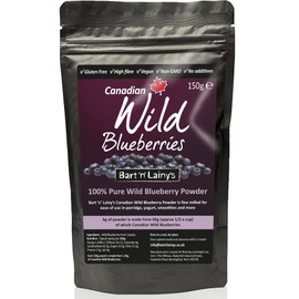 Wild Blueberry Powder, Bart 'n' Lainy's 100% Pure Canadian Wild Blueberry Powder 150g Vaccinium angustifolium