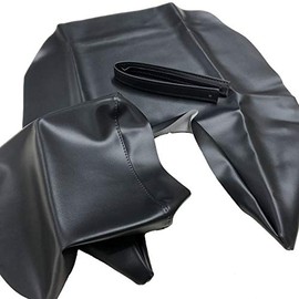 Yamaha Jeel 250 Front and Rear Seat Set, Special Design, Seat Cover, Made in Japan (Thick Fabric), Fabric Color: Black / Tandem Belt Included, Replacement Type CHRIS-YCH2075-C10B36