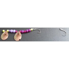 Walleye Candy Copper Colorado # 3 1/2  Lake Erie Walleye Candy Worm Harness (1) set of (6) CGS