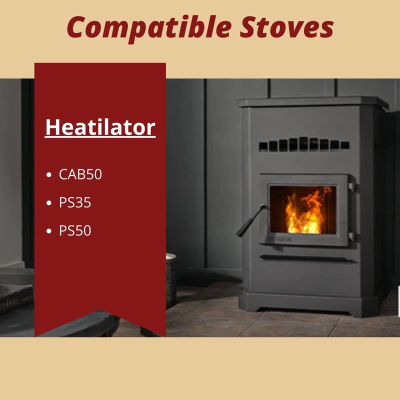 Pellethead Replacement Heatilator PS35, PS50, CAB50 Thermocouple + Protection Tube