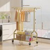 EAGMAK Heavy Duty Clothes Rack Load 556 LBS, Rolling Clothing