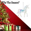 VFM e-Store - Christmas Tree Decoration Iridescent Acrylic Unicorn X