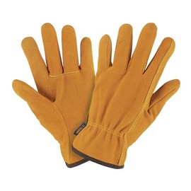 Truper GU-245, Guantes de carnaza, usos generales, puño ajustado, corto
