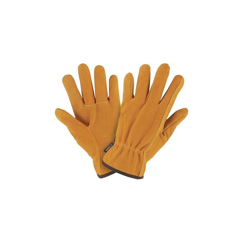 Truper GU-245, Guantes de carnaza, usos generales, puño ajustado, corto