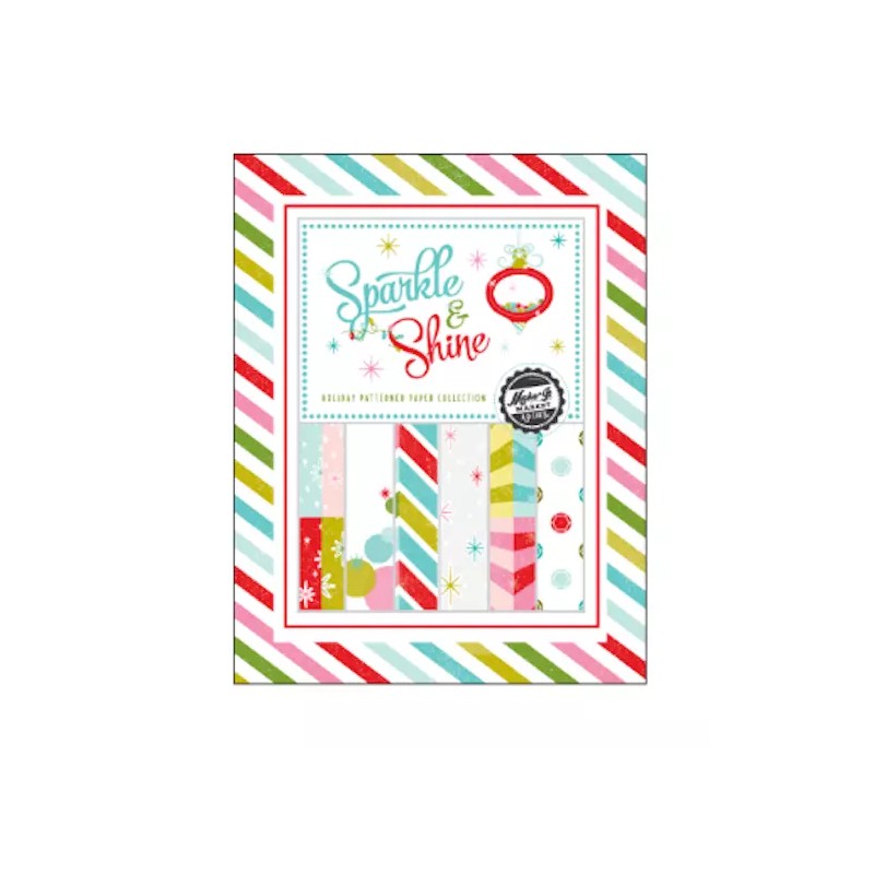 Papertrey Ink Sparkle & Shine Patterned Paper Pack 8 1/2"x11"