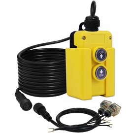 Dump Trailer Remote Control Switch,4 Wires Dump Trailer Remote 12v DC Hydraulic Pump Power Unit Up Down Control Switch for Double Acting Hydraulic Dump Trailer Controller Truck Tipper Lift Gate Hoist