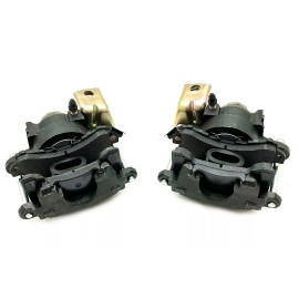 Hot Rod Chrome GM Metric E-Brake Calipers Emergency parking Brake with Pads Pair Left & Right