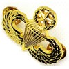 US ARMY Airborne MASTER Parachutist Paratrooper Jump Wings Pin GOLD