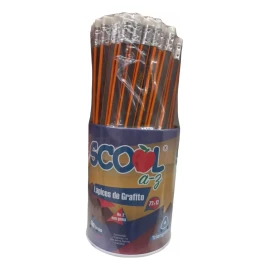 Scool Lapices Grafito Scool Bote Metalico Con 72+12 Triangular