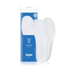Kaps Anatomically Shaped Sweat Absorbing Shoe Insoles Inserts for Sport Shoes Trainers Sneakers, Sport (45 EUR - 11 UK Men)