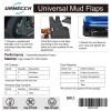 URMECCH Splash Guards Mud Flaps For VW Golf Mk4 MK6