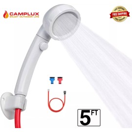 Camplux Portable Shower head with Garden Hose Quick Connector