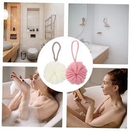 Nolitoy 4piezas Accesorios Baño Bolas Exfoliantes Esponja Exfoliante Corporal Seguro