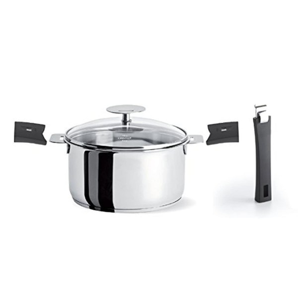 Cristel C14QKPAMAN Mutine Set with 1 qt Saucepan with Lid,