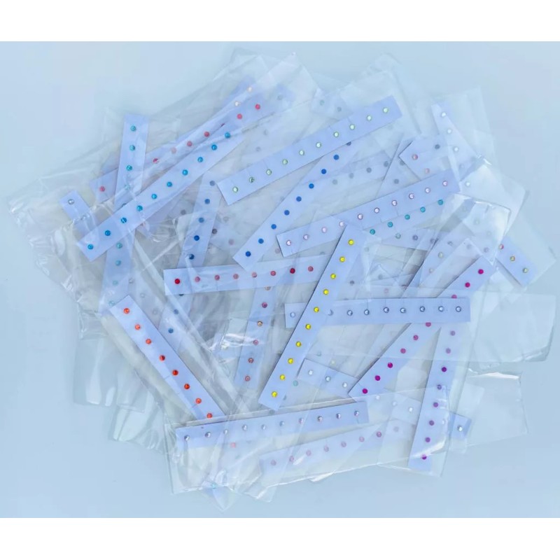 Mex Home Balines Con Piedra Swarovsky Auriculoterapia 500 Piezas