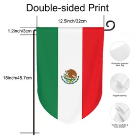 Uanvaha Mexico Country Flag Garden Flags 12.5"x 18" Polyester Cartoon Ocean And Creature Underwater Colorful Fishes Coral Seaweed Coastal Seasonal Garden Yard Flag Vertical Double Sided