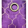 Stylemaster Hudson 55 by 84-Inch Embroidered Faux Silk Brass Grommet