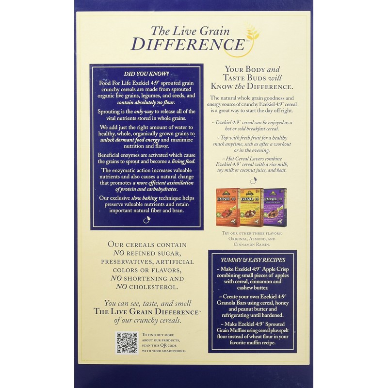 Food For Life Cereal Ezekiel 4:9 Golden Flax, 16 OZ