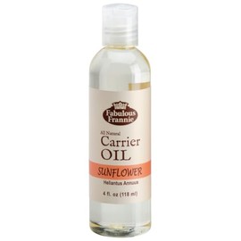 Fabulous Frannie Sunflower Carrier Oil Base Oil for Essential Oil or Massage 4oz (Pack of 1)