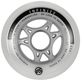 Powerslide Infinity Ii Wheels, Pack of 4, white, 84mm