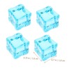 Totority Decorative Ice Cubes 50pcs Square Crystal Fish Tank Decor