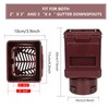JXLXYY (2 Packs) Downspout Leaf Filter Downspout Cleanout,Leaf Removers, Gutter