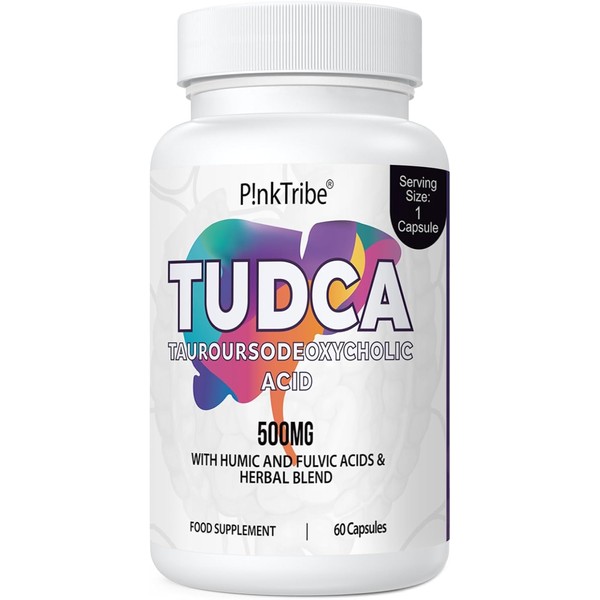 TUDCA 500mg Tauroursodeoxycholic Acid with Humic and Fulvic Acids, Beet