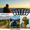 6PCS Carabiner Clip, Aluminum D Ring Shape Carabeaner with Sleeve,