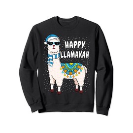 Happy Llamakah Llama Sweater Cute Alpaca Chanukah Gift