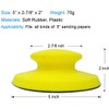 5 Inch Hand Sanding Block, Round Hook and Loop Backing