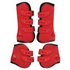 4pcs Horse Leg Guard PU Neoprene Front Hind Horse Tendon