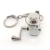 EMMRAGNO Fishing Key Chain Spinning Reel, Metal Spinning Reel Keychain