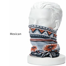 John Doe Mexican Multifunctional Scarf (Black/Grey), Black / Grey