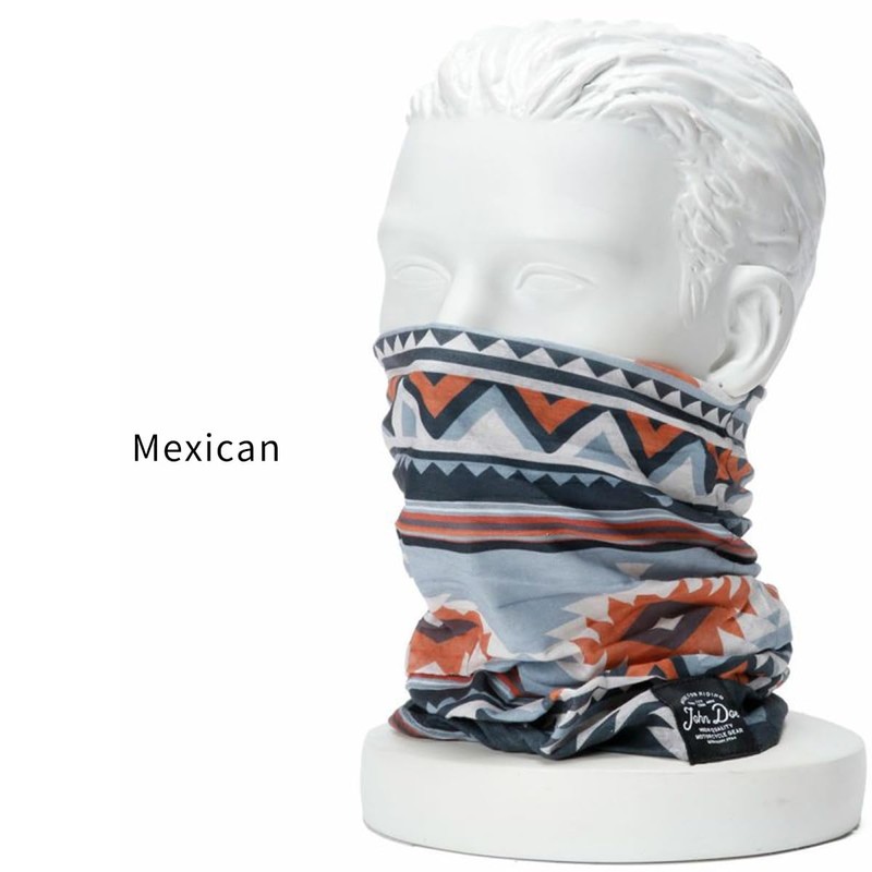 John Doe Mexican Multifunctional Scarf (Black/Grey), Black / Grey