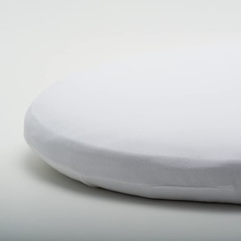 Pack of 2 Glovesheets, Small Round End/Moses. Fitted sheet for mattress: up to 73cm x 30cm. White