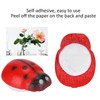 300Pcs Tiny Simulation Ladybugs Self Adhesive Painted Ladybugs Sticker