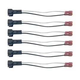 6 Pack Speaker Wire Harness Car Front Rear Door Speakers Adapter Wiring Harness Plug Connector Compatible with Ford F150 F250 Escape Mustang Lincoln Mercury Mazda 72-5600