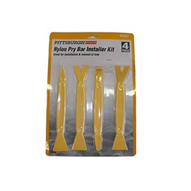 Pittsburgh 4 Piece Nylon Pry Bar Installer Set Door Panel Kit V Notch Straight