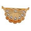 Golden Metal Napkin Holder Exquisite Light Luxury European Style Zinc