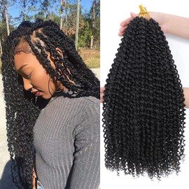 Dansama Passion Twist Hair Water Wave Braiding Hair for Butterfly Style Crochet Braids Bohemian Hair Extensions (18inch, #2, Economy Pack)