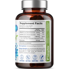 biophix Oxy-Lax 750 mg 120 Vcaps - Natural Magnesium Oxide Oxygen Based Colon Cleanse Gentle Laxative Supports Healthy Digestive Tract Regularity