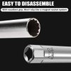JNNJ Spark Plug Wrench, Spark Plug Socket, 12 Point, Thin-Walled,