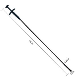 PF0421 Premium Multi-Purpose Grabber/Jewelry Retriever/4 Claw Pick-Up Tool/Clog Remover/Drain Auger Snake, Anti-Rust Rubberized Flexible Shaft, Ergonomic Handle