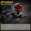 KATUR 1Pcs Red 12V Motorcycle Tail Light Brake Stop Running